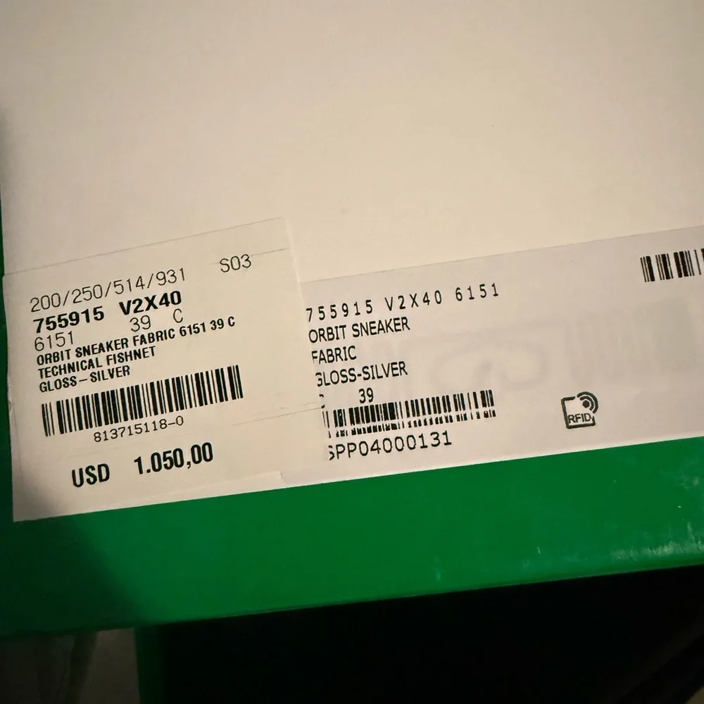 Bottega Veneta Pink and White Orbit Sneakers - Picture 14 of 15